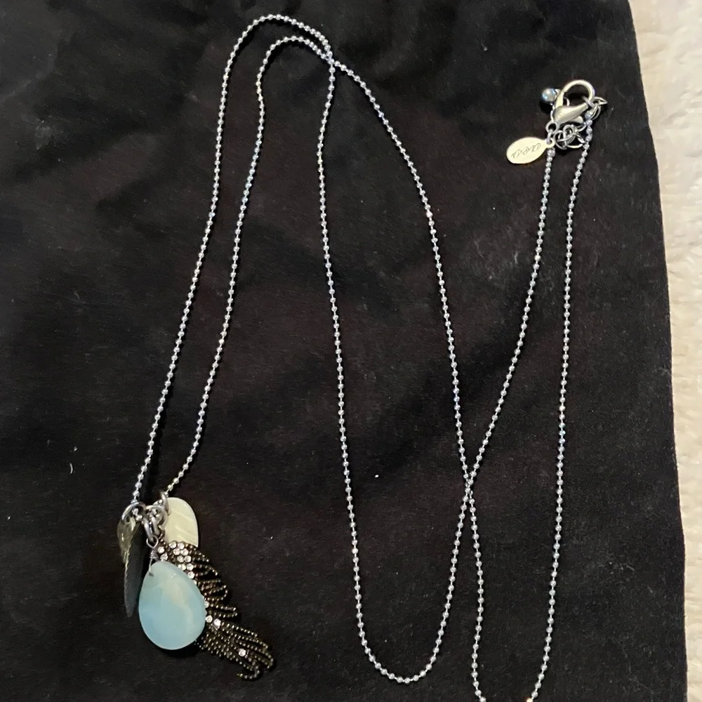 Elegant long Multi-Charm Necklace - Picture 2 of 2